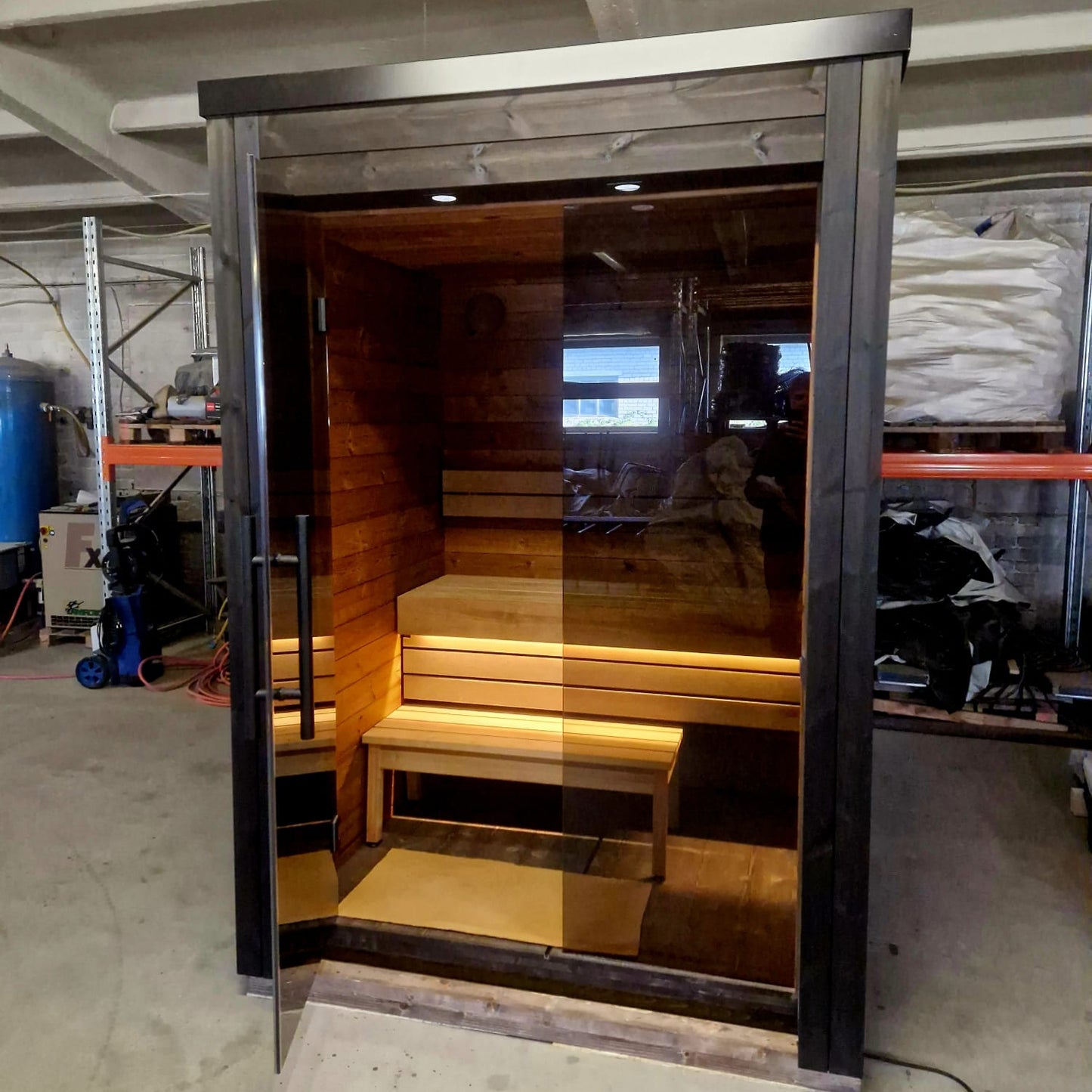 Handgefertigte Thermoholz-Sauna Arico Premium