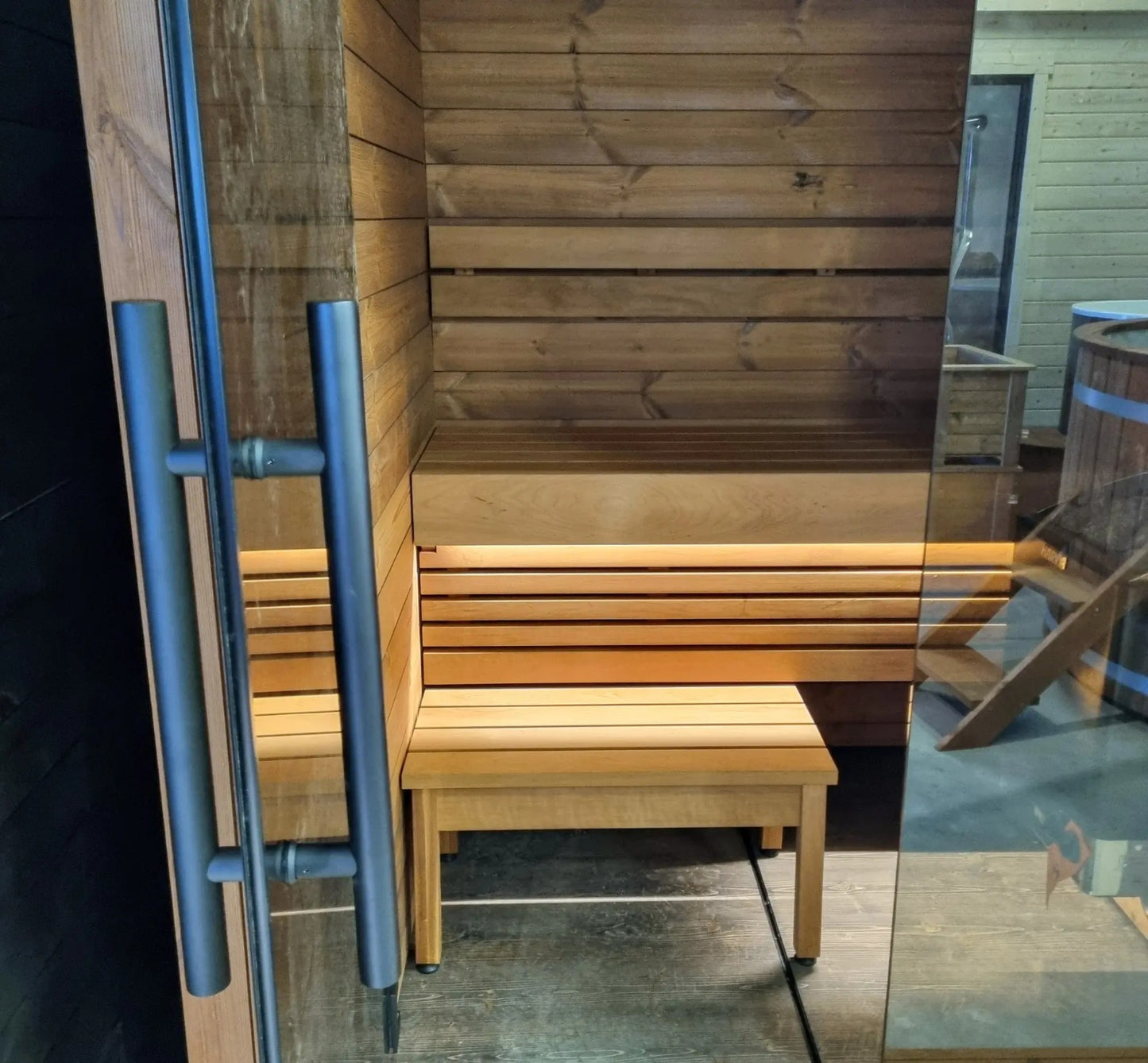 Handgefertigte Thermoholz-Sauna Arico Premium
