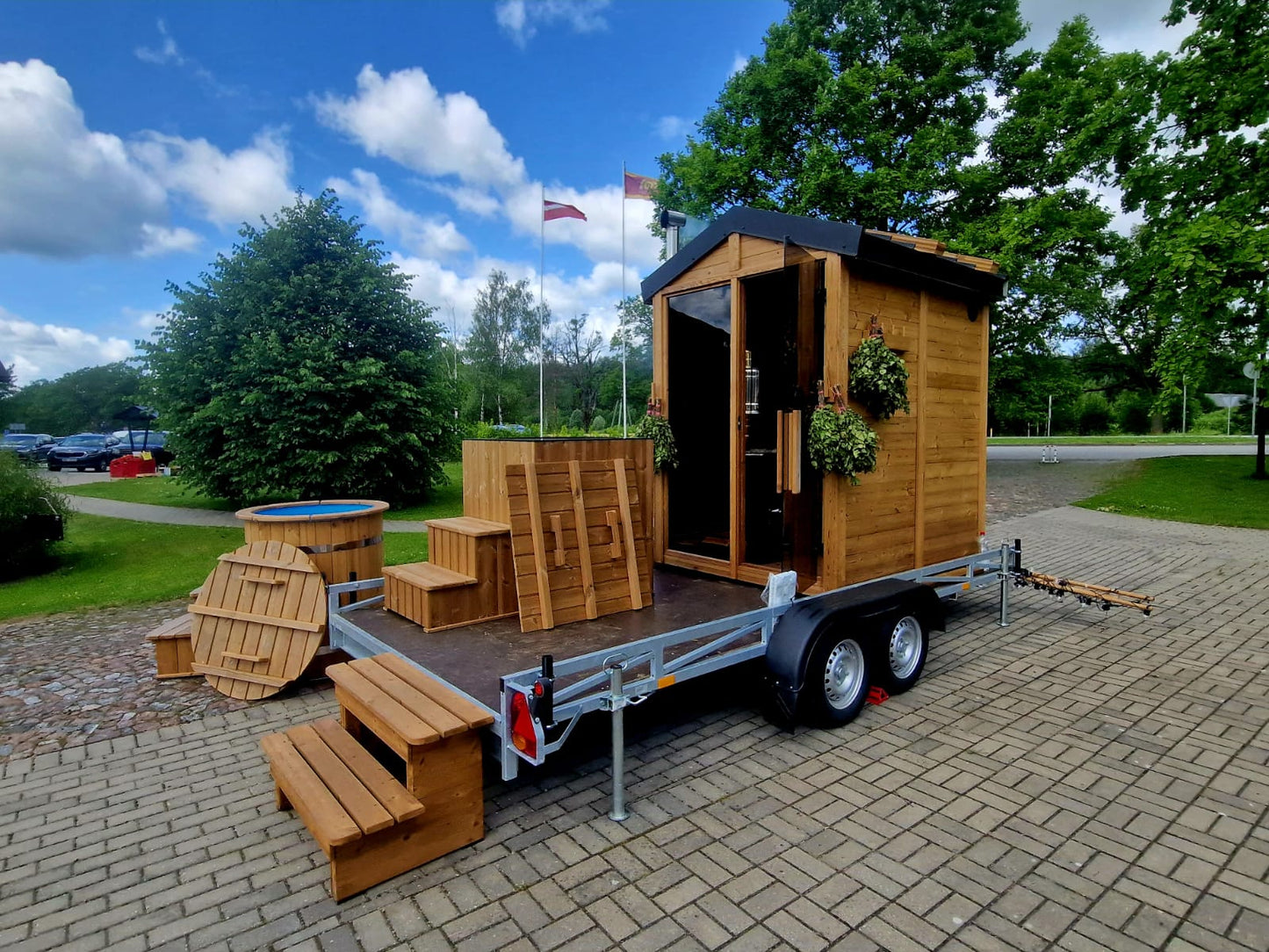 Handcrafted Thermowood "moti" DIY sauna 40