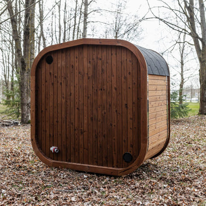 Handgefertigte Thermoholz-Sauna CUBE MINI DIY – 1,2 m