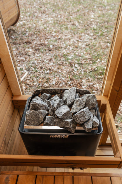 Handgefertigte Thermoholz-Sauna CUBE MINI DIY – 1,6 m