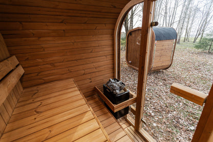 Handgefertigte Thermoholz-Sauna CUBE MINI DIY – 1,6 m