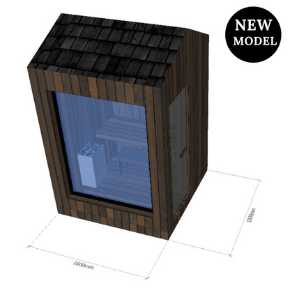 EPIC MINI Thermowood sauna 1,8x1,8m