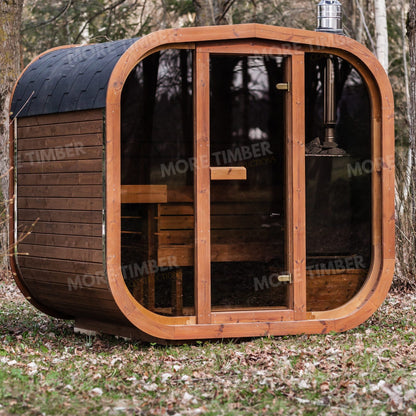 Private indoor sauna in a modern wellness space