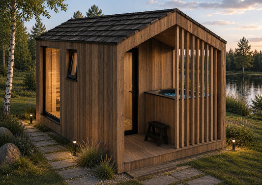 EPIC HARMONY SPA Thermowood sauna house 4,8x2,4m