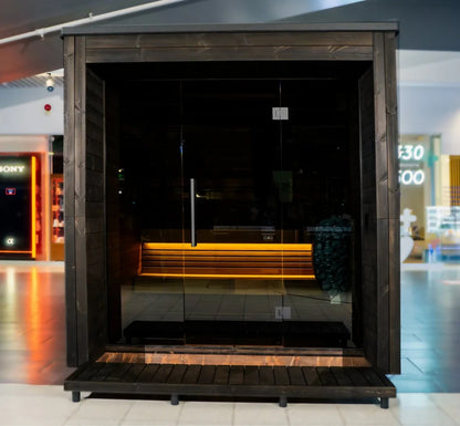 Handgefertigte Thermoholz-Sauna Arona Premium