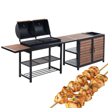 Double Grill with Sink Table GR306