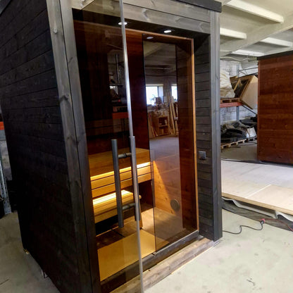 Handgefertigte Thermoholz-Sauna Arico Premium