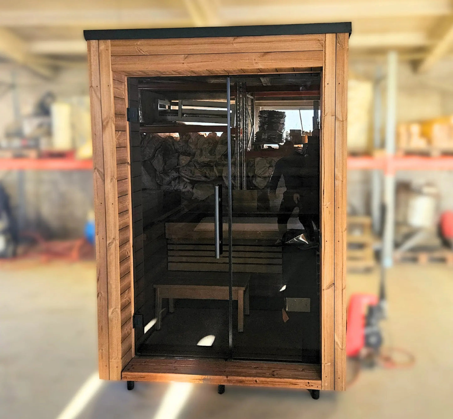 Handgefertigte Thermoholz-Sauna Arico Premium