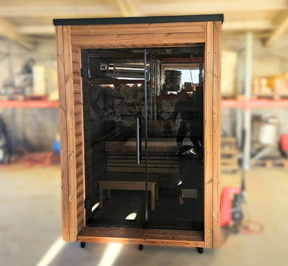 Handgefertigte Thermoholz-Sauna Arico Premium
