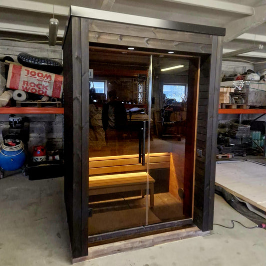 Handgefertigte Thermoholz-Sauna Arico Premium