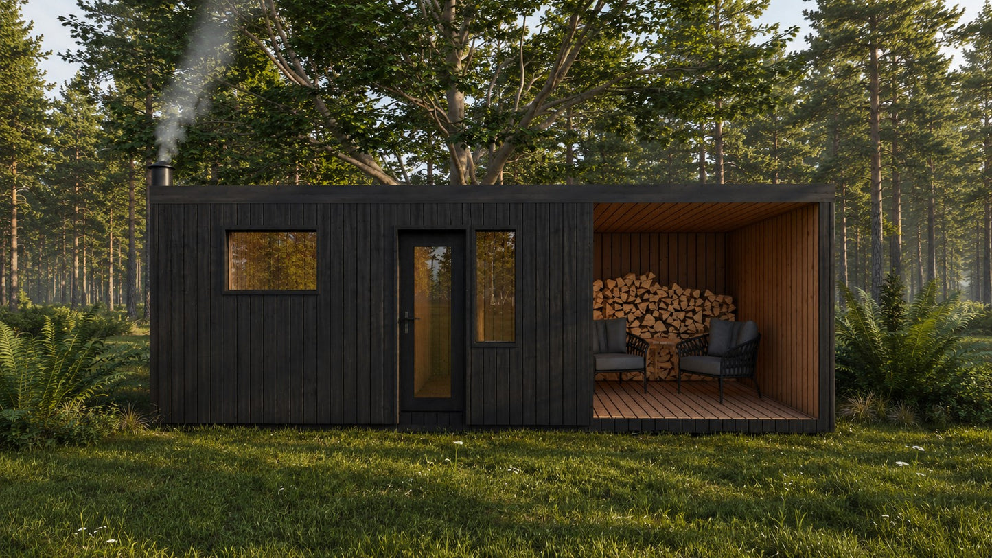 IDYL premium sauna WIDE with lounge