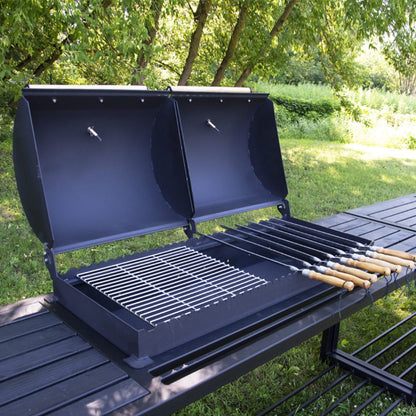Double Grill with Sink Table GR306
