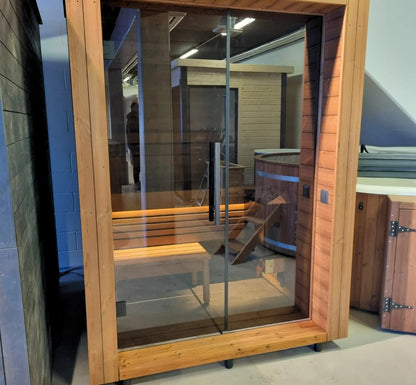 Handgefertigte Thermoholz-Sauna Arico Premium