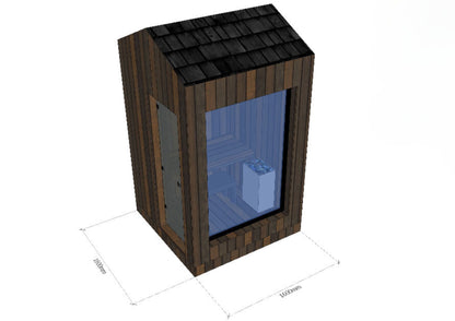 EPIC MINI Thermowood sauna 1,6x1,6m