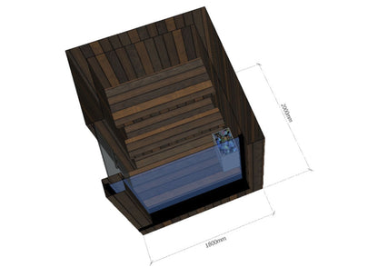 EPIC MINI Thermowood sauna 2,0x1,8m