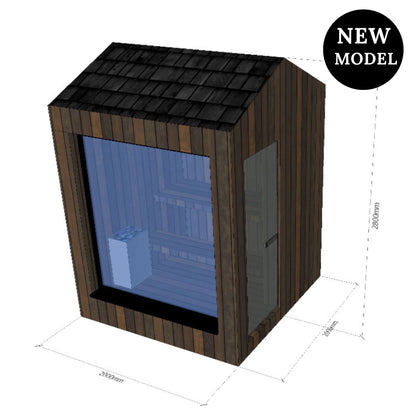 EPIC MINI Thermowood sauna 2,0x2,0m