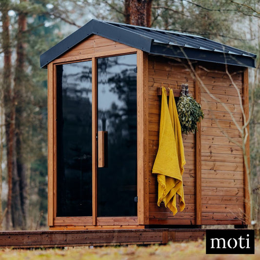 Eco-friendly DIY sauna kit with Thermowood finish