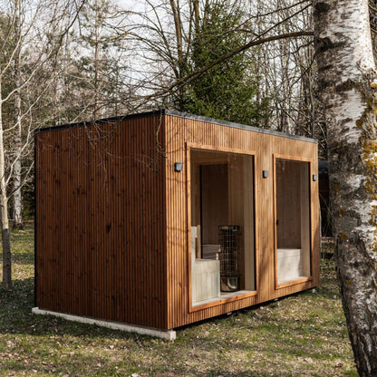 Rahmensauna LAKE Thermoholz 240×400