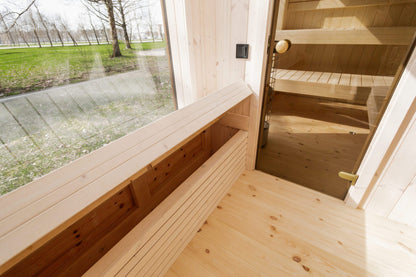 Rahmensauna LAKE Thermoholz 240×400