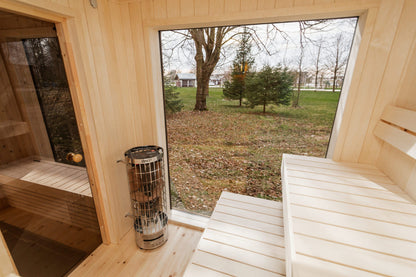 Rahmensauna LAKE Thermoholz 240×400