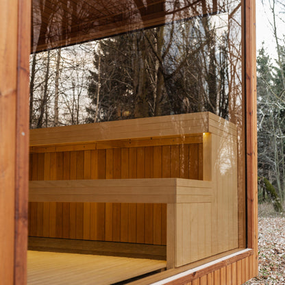 Luxus Thermoholz Modulsauna & Wellnesskabine