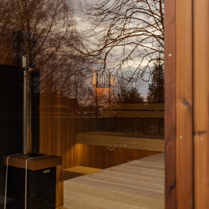 Luxus Thermoholz Modulsauna & Wellnesskabine