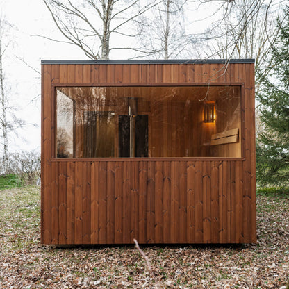Luxus Thermoholz Modulsauna & Wellnesskabine