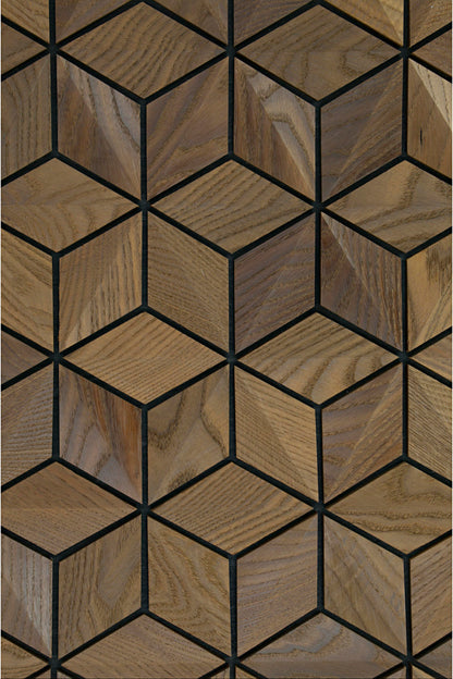 Decorative wall panel Geometric Quartz thermoash