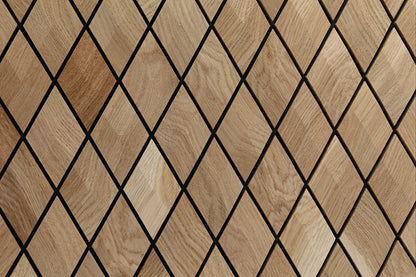 Decorative wall panel Geometric Ruby oak