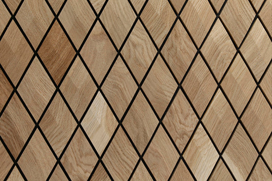 Decorative wall panel Geometric Ruby oak