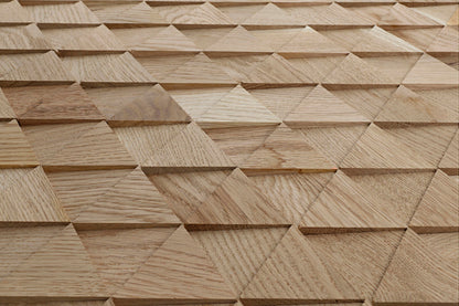 Decorative wall panel Geometric Sapphire oak