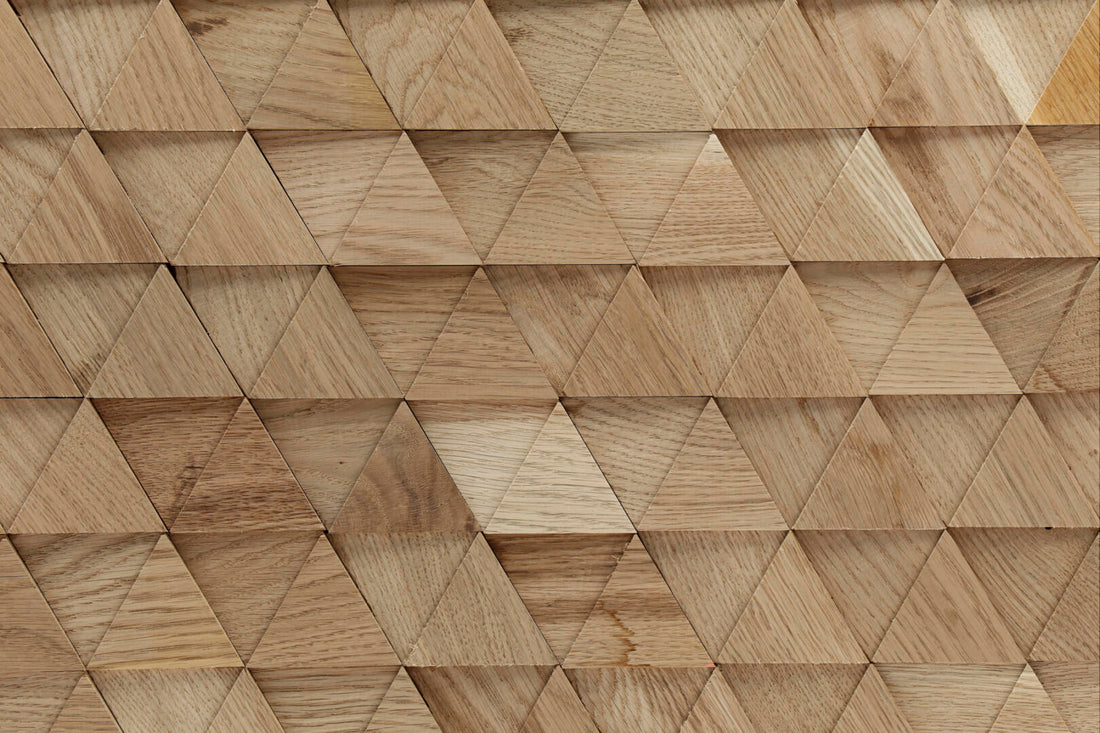 Geometric Pattern Timber Panel Decorative wall panel Geometric Sapphire oak – More Timber