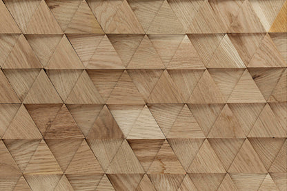 Decorative wall panel Geometric Sapphire oak