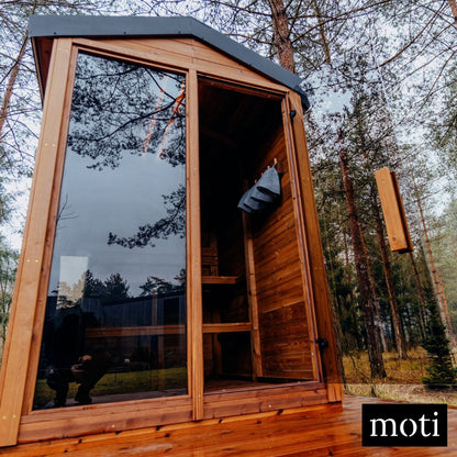 DIY Thermowood sauna kit for small gardens and homes