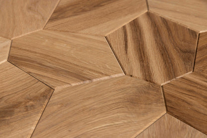 Decorative wall panel Hexagon Oak