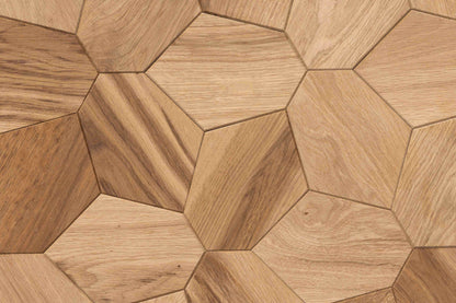 Decorative wall panel Hexagon Oak
