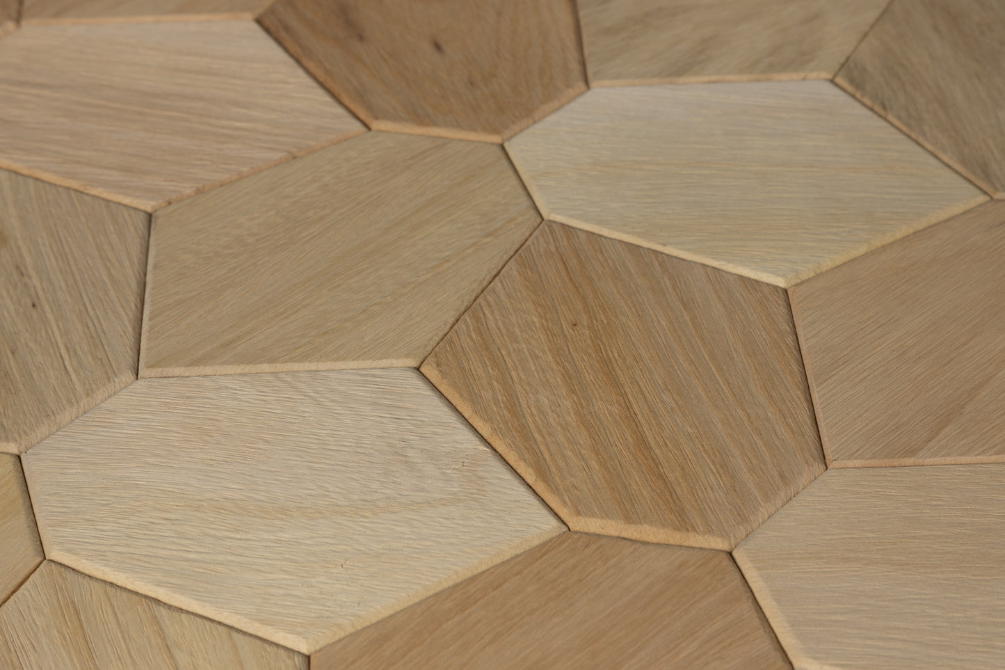 Decorative wall panel Hexagon Abachi brushed