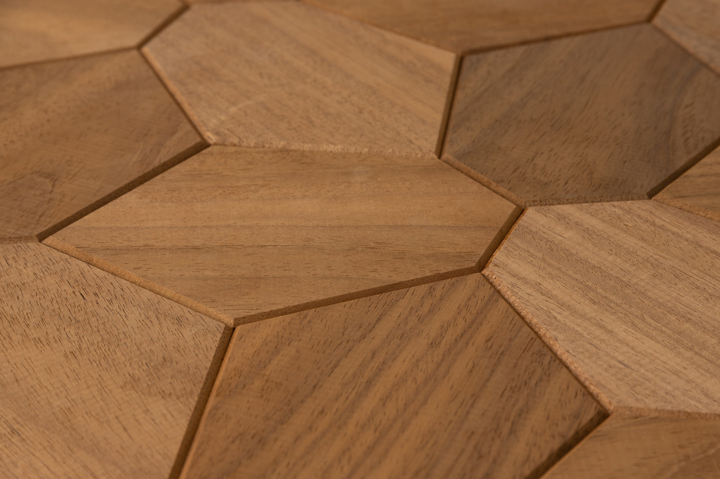 Decorative wall panel Hexagon thermo Abachi