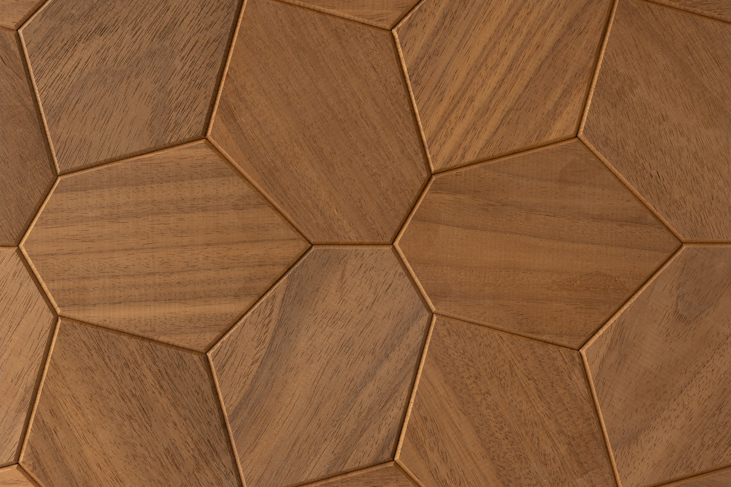 Decorative wall panel Hexagon thermo Abachi