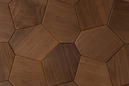 Decorative wall panel Hexagon thermoash