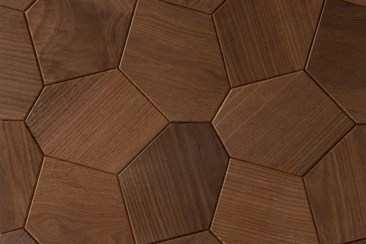 Decorative wall panel Hexagon thermoash