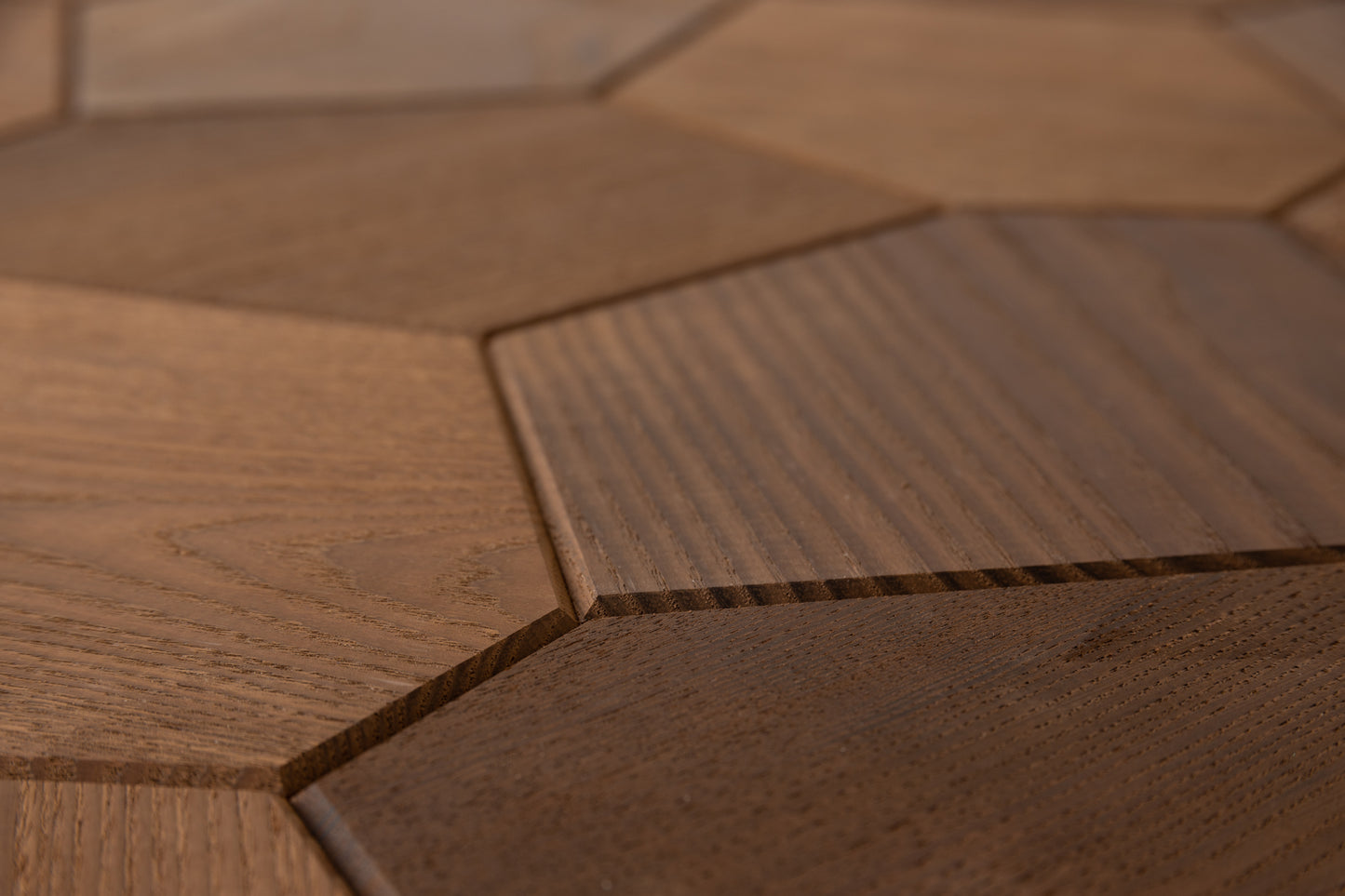 Decorative wall panel Hexagon thermoash