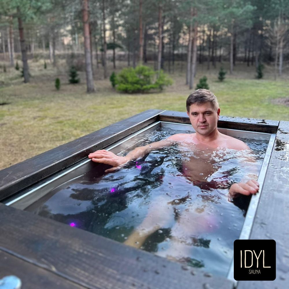 ICILY Eisbad aus Stahl