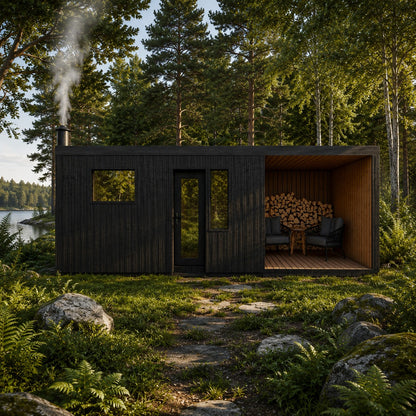 IDYL premium sauna WIDE with lounge