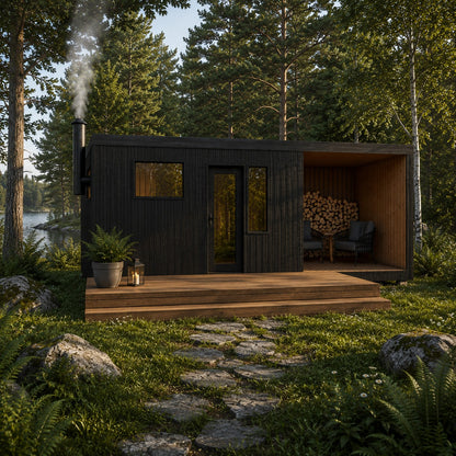 IDYL premium sauna WIDE with lounge