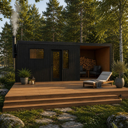 IDYL premium sauna WIDE with lounge