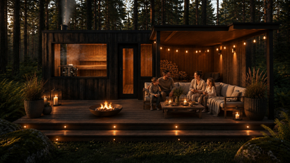 IDYL premium sauna WIDE with lounge