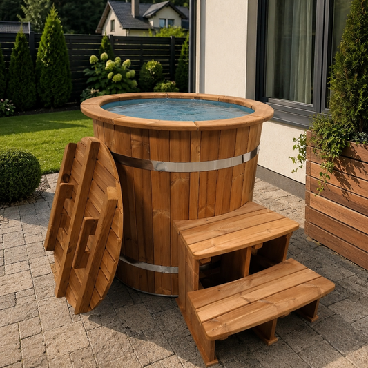 Round cold plunge tub / bath for cold water therapy / icebath Ø100cm