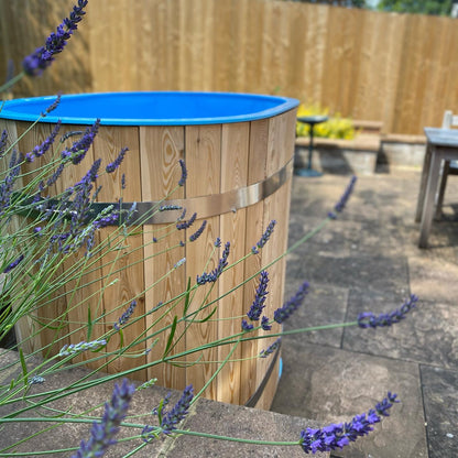 Modern Oval cold plunge bath for outdoor wellness and spa